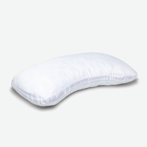 Image of the Refreshing Crescent Pillowcase on a Cooling Crescent Pillow