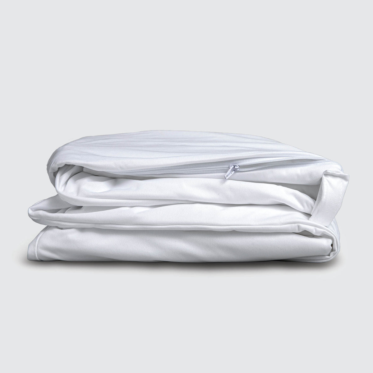 Image of a folded up Refreshing TENCEL™ Lyocell Total Encasement Mattress Protector